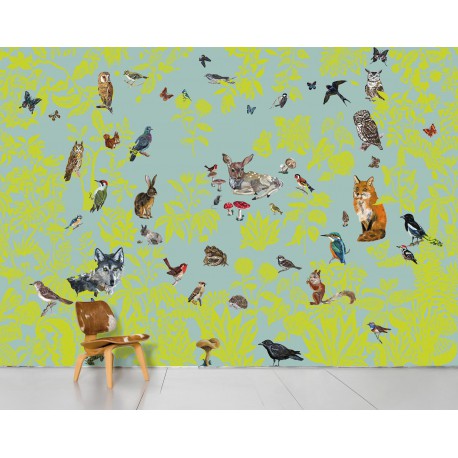 Wallpapers - Nathalie Lété - Fôret verte - Domestic