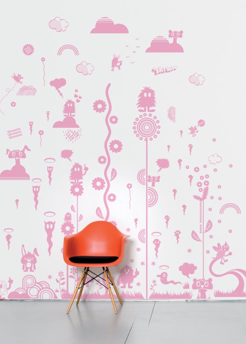Mushroom forest pink