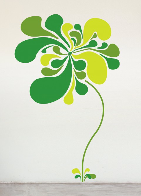 Pop flower green