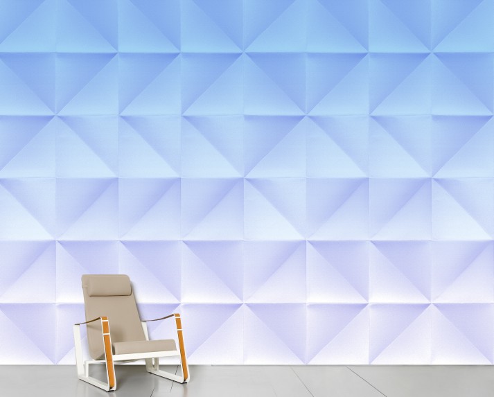 Floating gradient blue